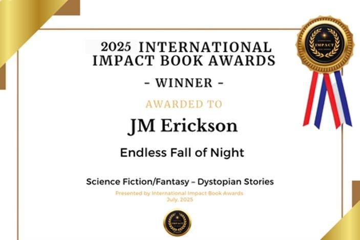 International Impact Book Awards Distinguished Author 2027 seal